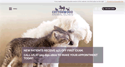 Desktop Screenshot of cottonwoodvet.com